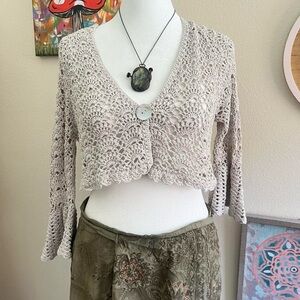 crochet mini cardigan 🤍